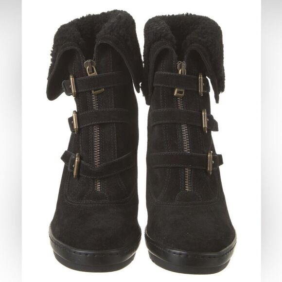 Ralph Lauren 2011 Collection “Forilla” ItalianSuede & Lamb Shearling Ankle Boot - Picture 12 of 16